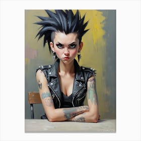 Punk Girl 4 Canvas Print