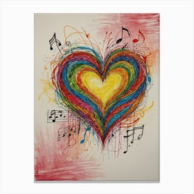 Heart Of Music 13 Canvas Print