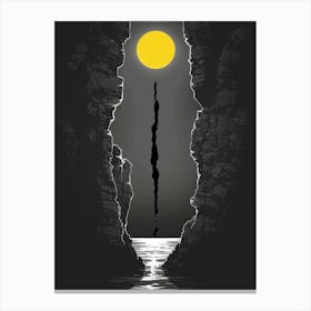 Moonlight In The Cave Canvas Print