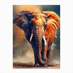 Elephant Painting Canvas Print