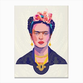 Frida Vectors Canvas Print