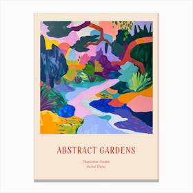 Colourful Gardens Chanticleer Garden Usa 2 Red Poster Canvas Print