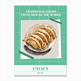 Gyoza Japan 3 Foods Of The World Canvas Print
