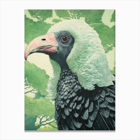 Ohara Koson Inspired Bird Painting California Condor 3 Canvas Print