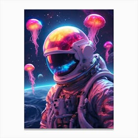 Space Jellyfish Canvas Print
