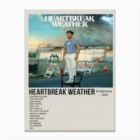 Heartbreak Weather By Niall Horan 2020 Poster Canvas Print