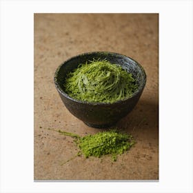 Matcha In A Bowl Canvas Print