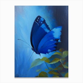 Holly Blue Butterfly Oil Painting 1 Canvas Print
