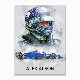 Alex Albon Williams 1 Canvas Print