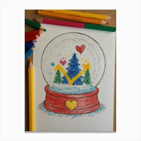 Snow Globe 7 Canvas Print