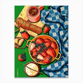 Strawberry Sundae Canvas Print