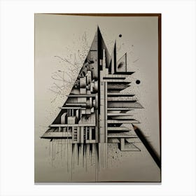 Triangular City Canvas Print