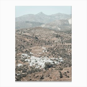 Hillside Haven, Naxos Canvas Print