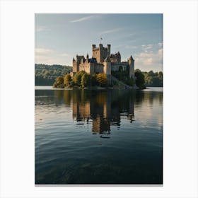 Castle On Loch Ryan Canvas Print