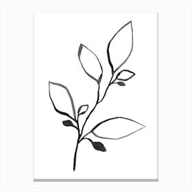Ink Plant 1 Canvas Print