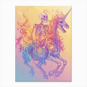 Unicorn Skeleton 2 Canvas Print