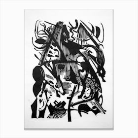 Birth Of The Wolves, Franz Marc Canvas Print