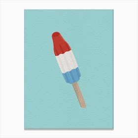 Summer Bomb Pop Popsicle Canvas Print