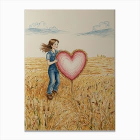 Heart Of Wheat Canvas Print