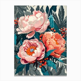 Peonies 6 Canvas Print