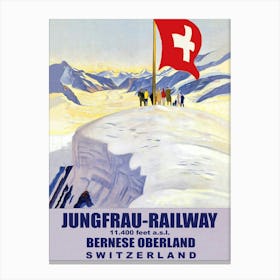 Jungfray Railway, Switzerland Canvas Print