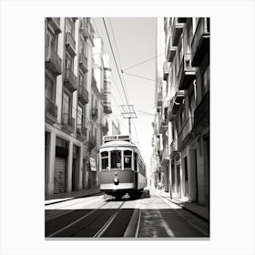 Lisbon, Portugal, Black And White Photography 4 Canvas Print