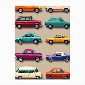 Vintage Cars 1 Canvas Print