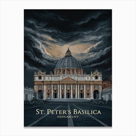 St Peter S Basilica Vatican City 1 Canvas Print