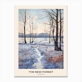 The New Forest England 3 Poster Canvas Print