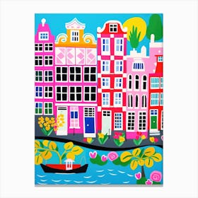 Amsterdam Colourful View 5 Canvas Print