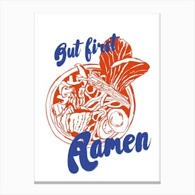 Boho Food 10 Ramen First Canvas Print
