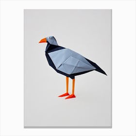 Albatross Origami Bird Canvas Print