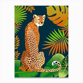 Cheetah In The Jungle Canvas Print