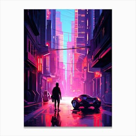 Futuristic City 2077 Canvas Print