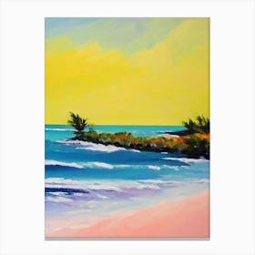 Long Bay Beach, Turks And Caicos Bright Abstract Canvas Print