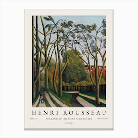 Henri Rousseau The Banks Of The Bievre Near Bicetre Canvas Print