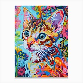 Cat Painting Canvas Print