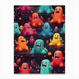 Jelly Monsters Canvas Print