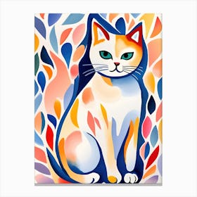 Cat Painting 3 Canvas Print