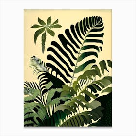 Giant Chain Fern Rousseau Inspired Canvas Print