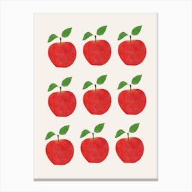 9 Apples Canvas Print