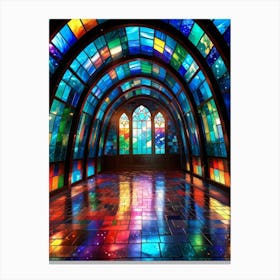 Stained Glass Window Canvas Print