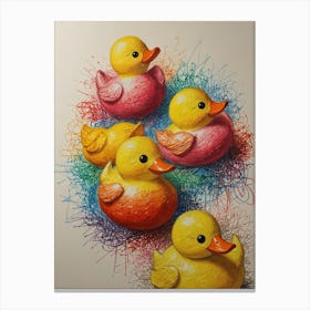 Rubber Ducks 3 Canvas Print