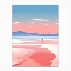 Whitehaven Beach, Australia, Bold Outlines 1 Canvas Print
