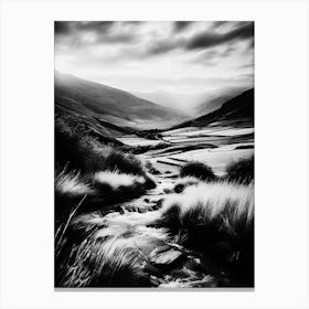 Black And White Landscape 9 Canvas Print