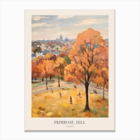 Autumn City Park Painting Primrose Hill London 1 Poster Canvas Print