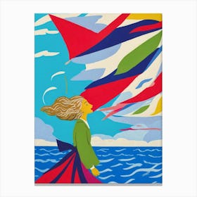 Kite Flying 2 Canvas Print