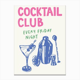 Cocktail Club Canvas Print