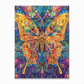 Butterfly Psychedelic Canvas Print