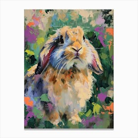 American Fuzzy Rabbit Painting 3 Canvas Print
